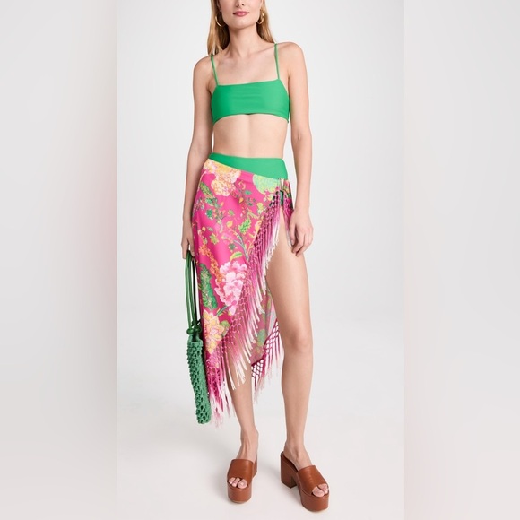 NWT Rococo Sand Chloe Long Pareo in Fuschia Pink Size Small $212 - Picture 2 of 9